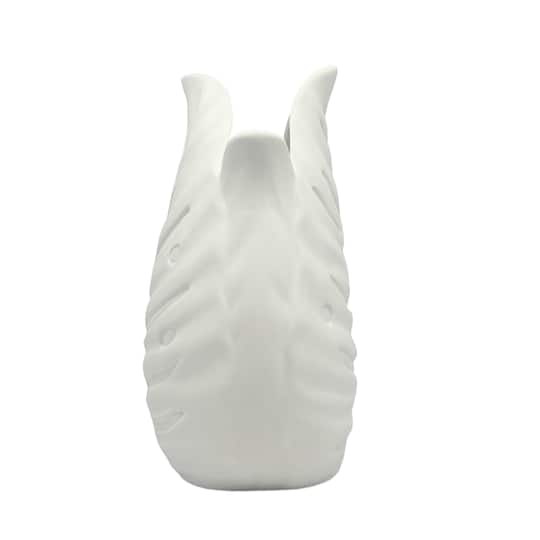 7.5" DIY Ceramic Curved Leaf Vase by Make Market®